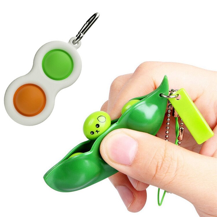 Fidget toy giocattolo antistress sensoriale Figet antistress allevia l'autismo ansia schiuma bambino adulto: 2pcs