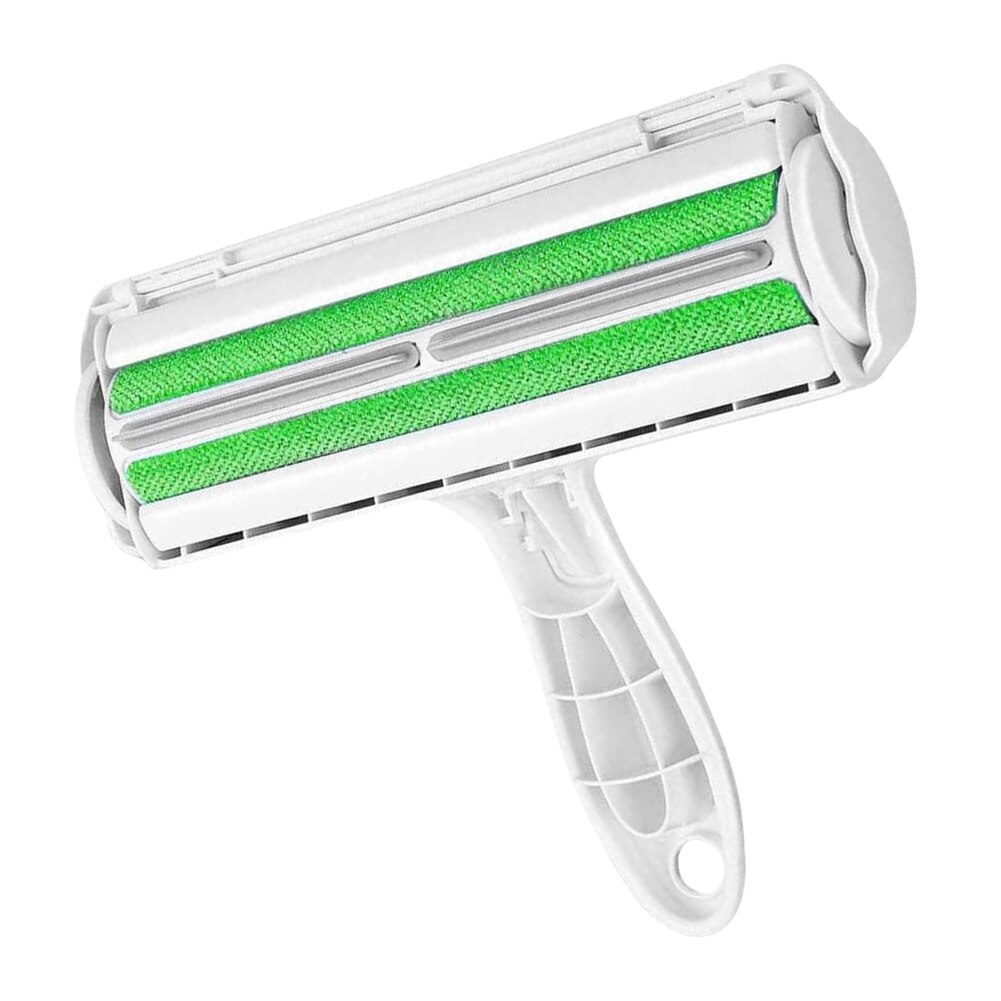 Reusable Pet Hair Remover Brush Lint Roller Self Cleaning Cat Dog Fur Hair Dust Removal Brush for Clothes Portable Effective: Green 02
