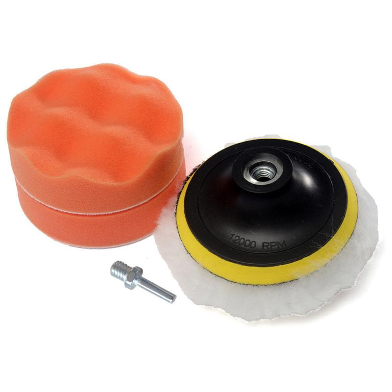 3 Inch Car Polish Tool Polisher Buffer Car Polishing Disc Wool Wheel Car Paint Care Kit Car Waxing Sponge Scratch Remover TSLM2