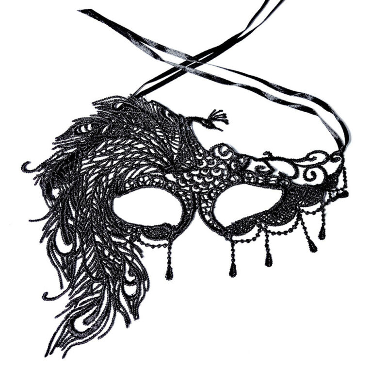 Masque en dentelle pour femmes noires 1 pièce | Sexy masques pour fête Halloween mascarade, masque de carnaval et Costumes vénitiens pour Mardi et Mardi anonyme