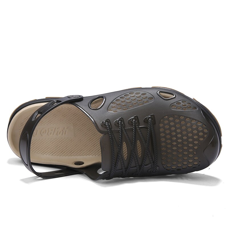 Jelly Shoes Slip-on Sandals Men Breath Mens Sandals Summer Outdoor Beach Sandals Casual Slippers Croks Sandalias Croc Clogs Men