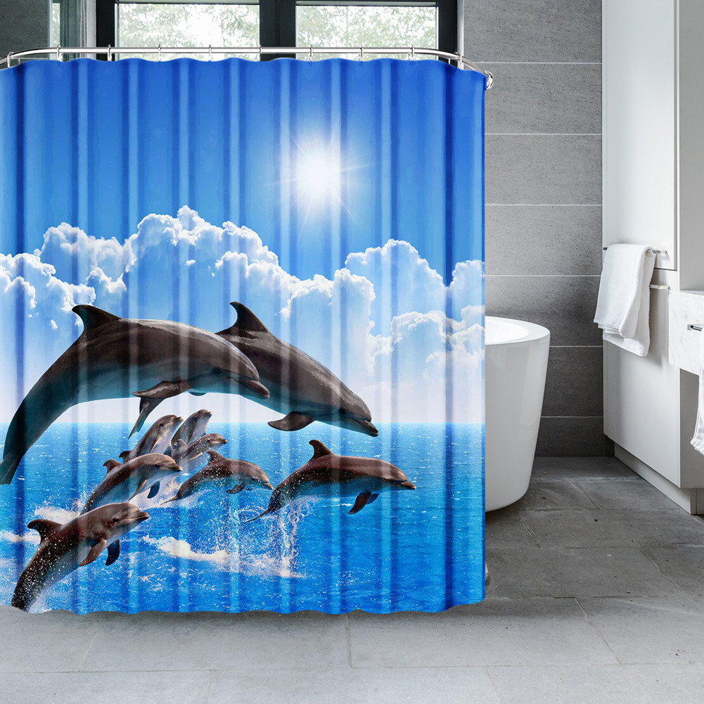 Natuur Douchegordijnen Bos Bad Gordijn Polyester Stof Badkamer Scheidingswand Met Haken Schilderachtige Decor Douchegordijn