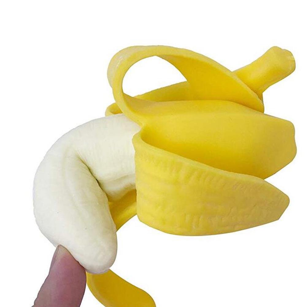 1Pcs Innovatieve Banaan Elastische Simulatie Fun Speelgoed Voor Kinderen Birthday