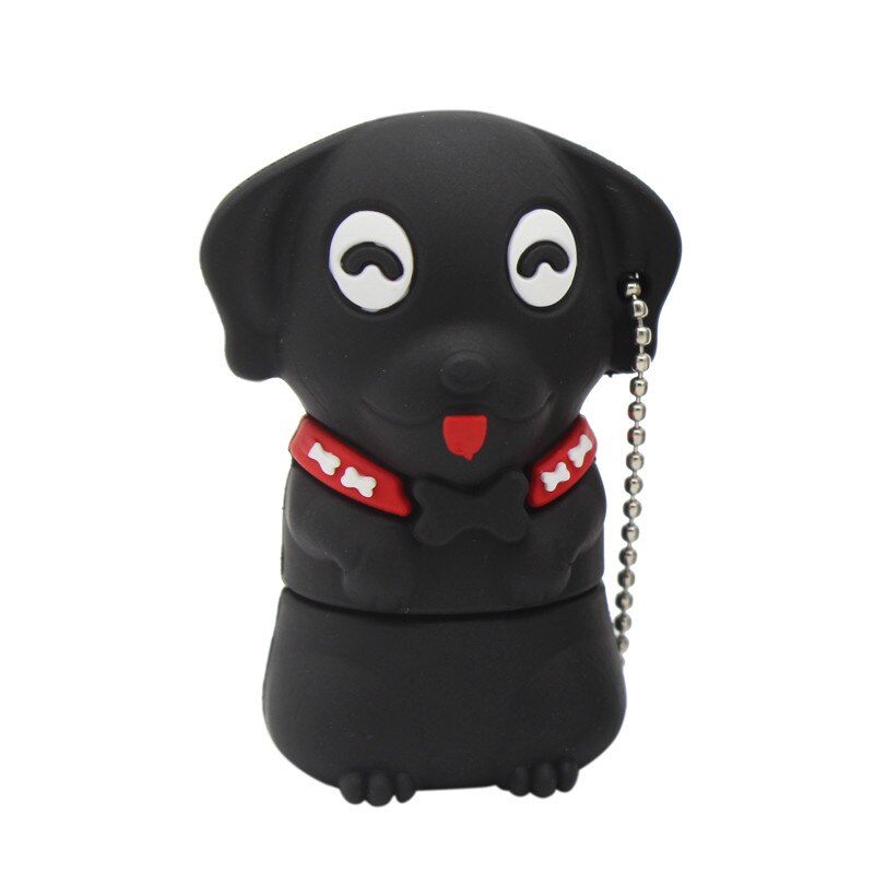 TEXT ME style cartoon pen drive dog usb flash drive 4GB 8GB 16GB 32GB 64GB cartoon: 64GB / Black