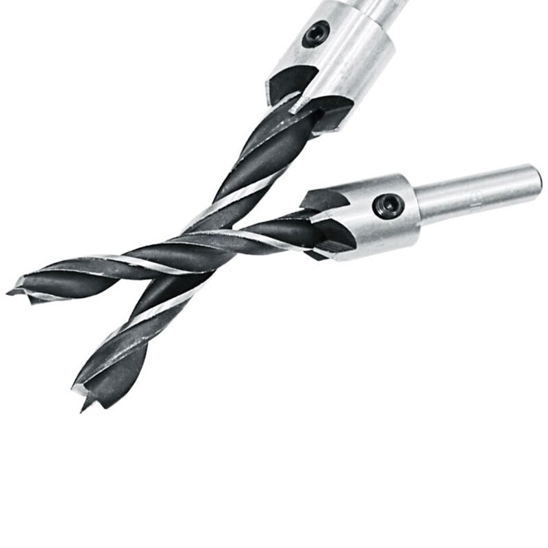 HCS 5 Flute Countersink Drill Bit Set Screw Woodworking Drill Press Set Reamer Screw Woo Tool 3-6mm