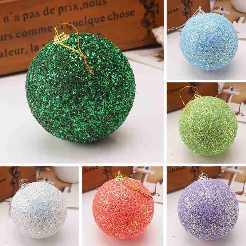 5 stücke Kugeln Gold Silber Kugeln Für Weihnachten Heimat Party Strass funkeln Weihnachten Baum 8CM Ball Hochzeiten Ornament