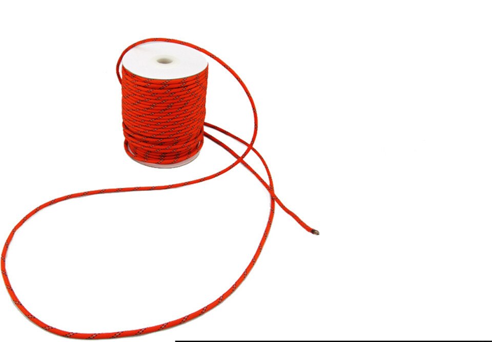Chaîne réfléchissante rouge coupe-vent tente corde Guy ligne pour Camping tente Kits Camping corde réfléchissante Guy cordes pour tentes