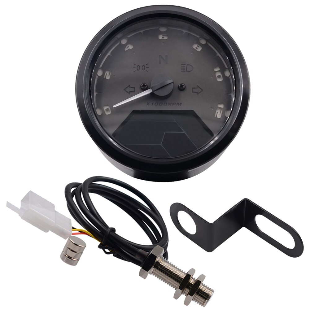 Motorcycle panel Speedometer Night vision dial Odometer LED multi-function digital indicator Tachometer Fuel meter