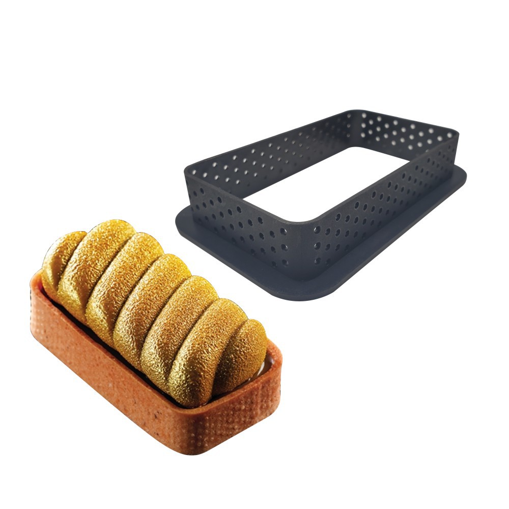 4/6/8/10 stk. tærteringe perforeret kageform rund mousse cirkelring fransk dessert bageform udstikker dej gør-det-selv dekorationsværktøjer