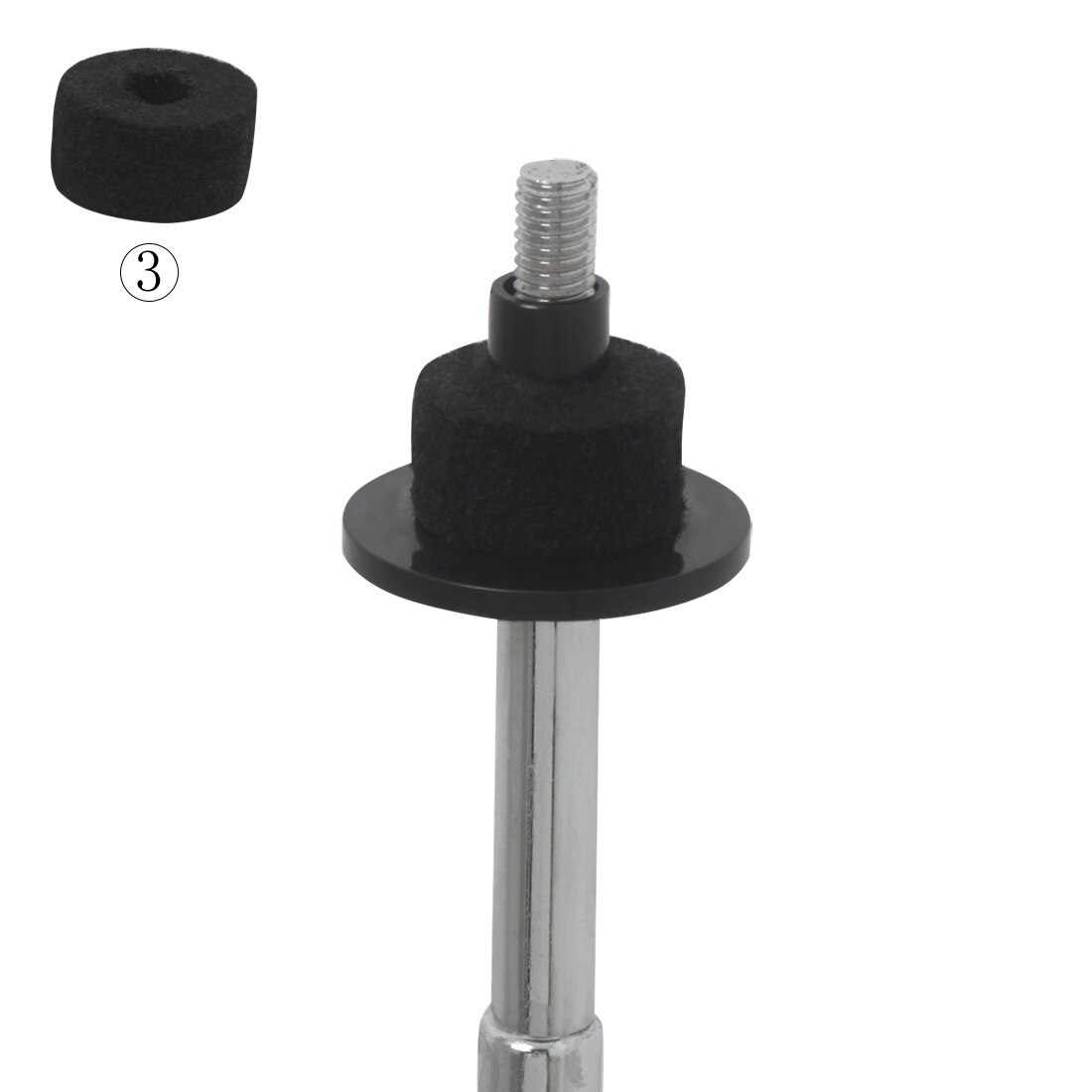 Electronic Drum Cymbals Stand Accessories Pro Music Equipment Electronic Drum Kit Parts Standard Tamburo Teaching Product AH50GJ: Felt 3