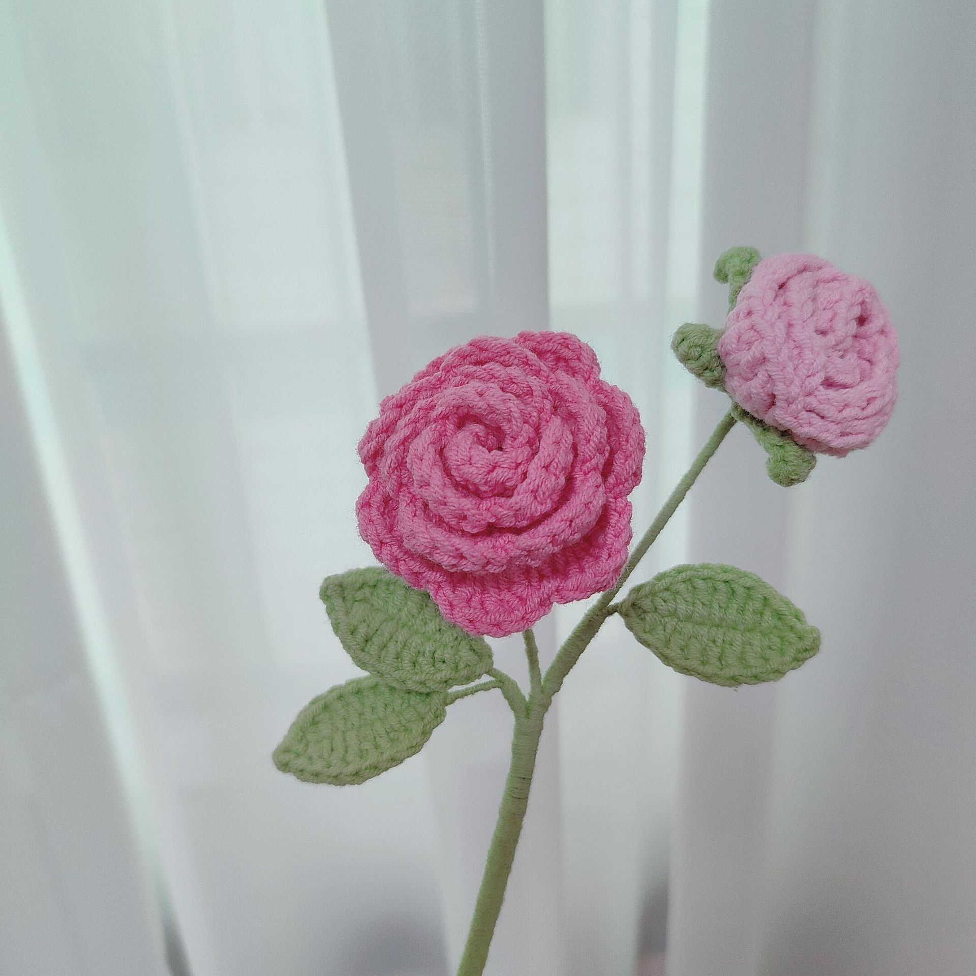 Søt heklet blomsterbukett strikkede blomster flores tejidas en heklet hjemmedekorasjon morsdagsbukett