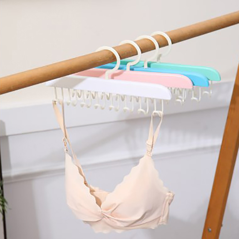 8 kroge bh-bøjle bælter camisole tøjorganisator slips hatte tørklædeholder skridsikker pladsbesparende garderobeopbevaring