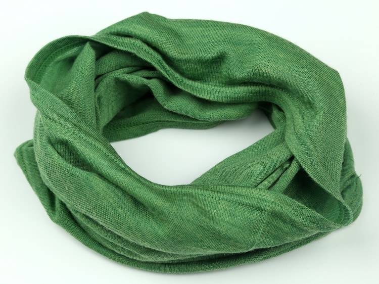 Unisex 100% Merino Wool Neck Gaiter&amp; Bandana Ski Neck Scarf Women Men Merino Wool Ski Neck Gatier Ring Wrap 1 Layer Warm Wrap: Style 1-Green