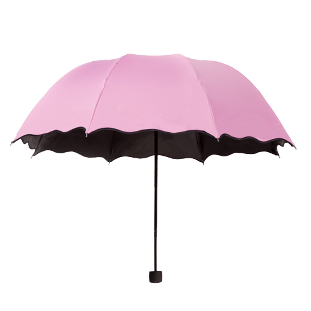 Magiske blomster kuppel parasol sol / regn tredobbelt paraply til kvinder dame