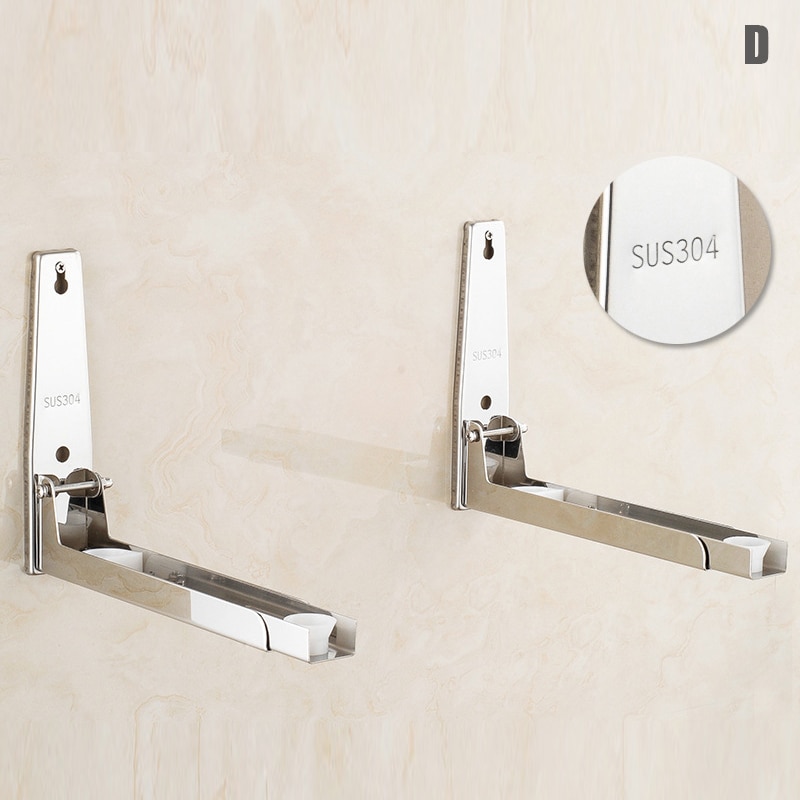 Foldable Microwave Mount Retrackable Microwave Mount Bracket 1 Pair Wall Mounted Shelf Rack K888