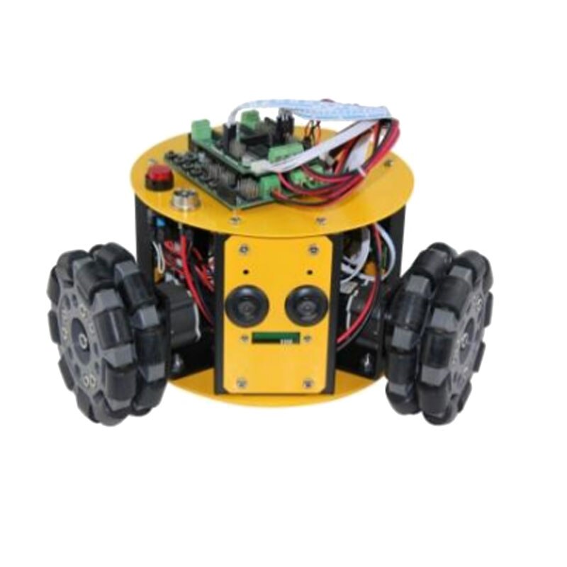 Hobbyhh 100mm Doppia Ruota Omni Plastica di Base 14049 Apply Carrelli Della Spesa Robotica Auto