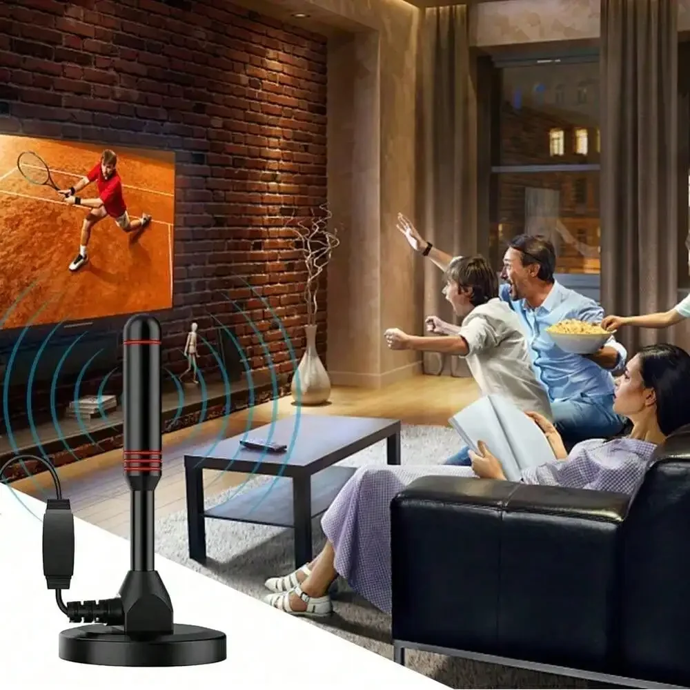 Antenne TV numérique HD intérieure, dab amplifié, 200 Beauté Ultra HDTV avec amplificateur, réponse rapide VHF/UHF, ensemble aérien extérieur