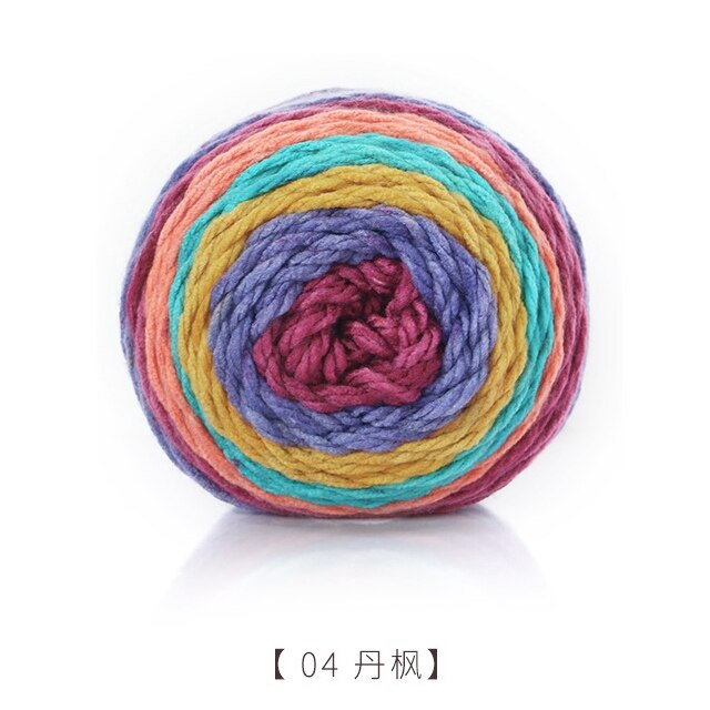 200G/Ball Hand Geweven Wol Diy Handgemaakte Gebreide Zachte Sjaal Hoed Trui Gehaakte Dikke Wol Voor Hand breien: 04