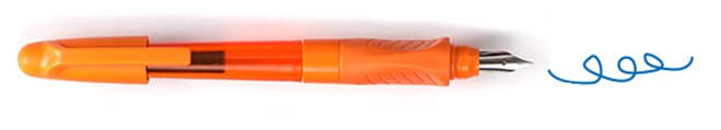 Luxury ink refill cartridgeMini ink pen, plastic pen, mini fountain Pen，with ink catridge: Orange