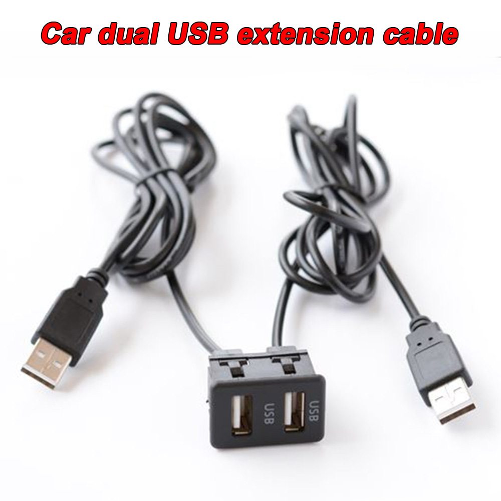 Cordon d'extension des câbles de batterie | Bateau de voiture, moto Interface USB double, connecteurs de câbles de batterie universels, panneau de montage de plomb
