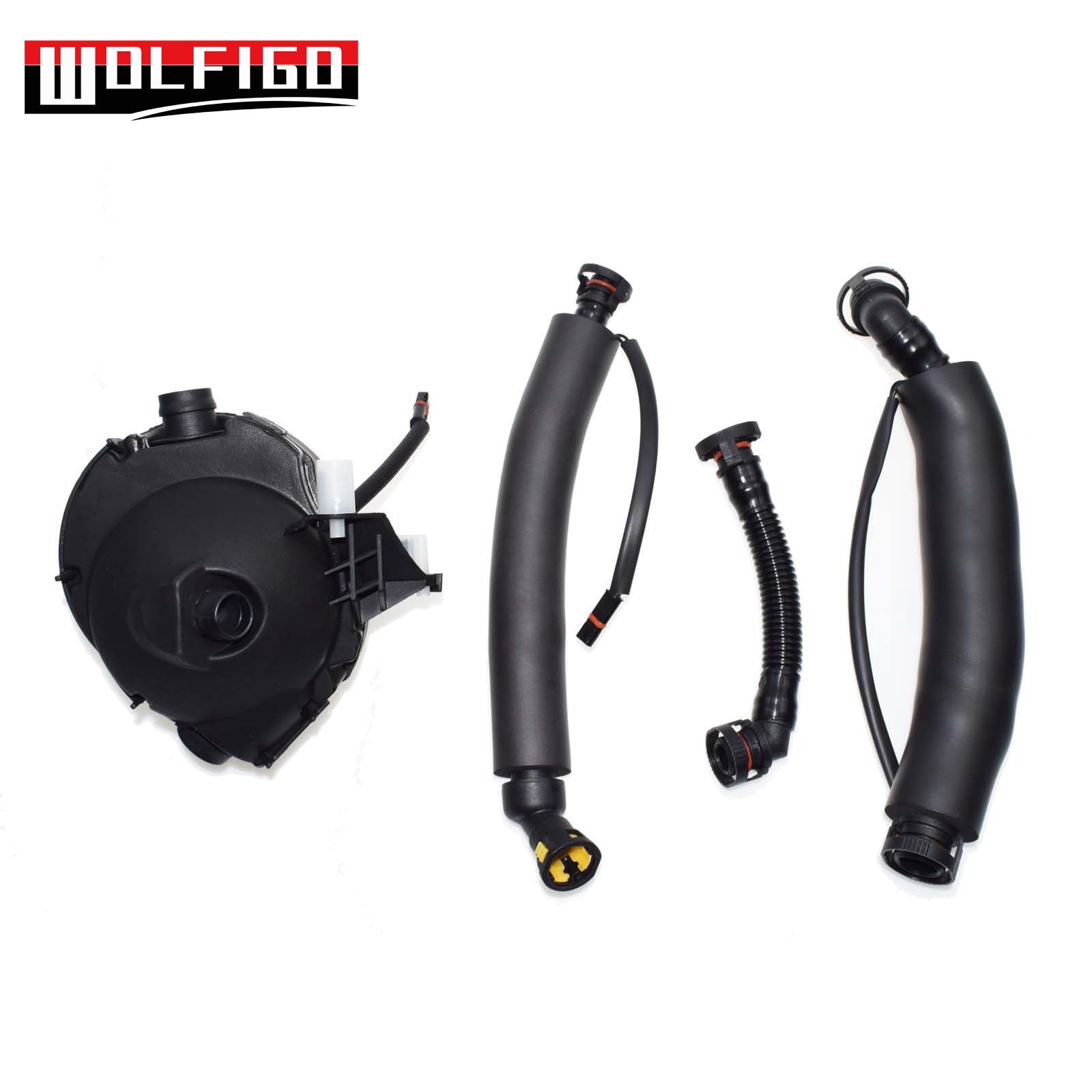 WOLFIGO Fit BMW N52 MOTORCARTER KLEP OLIE SEPARATOR KIT 11617559530,11617531423, 11157522931,11157567801, 11617522933
