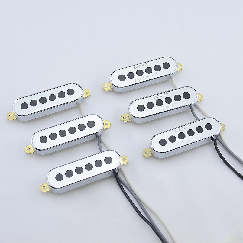 1 sæt  ( 3 stykker) brænder tri-soniske single alnico pickupper til elektrisk guitar fremstillet i korea
