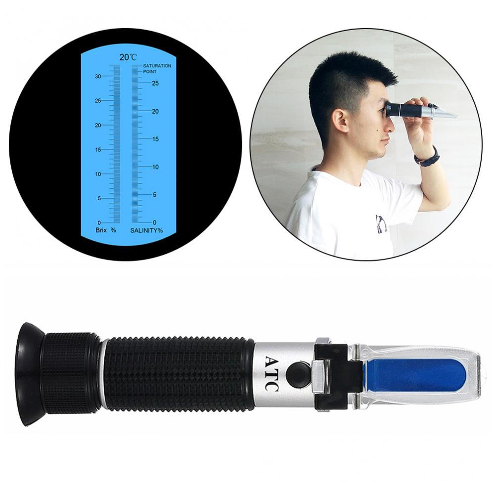 2 In 1 0-28%Salinty 0-32%Brix Adjustable Brix & Sa... – Vicedeal