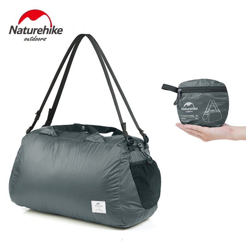 Naturehike Upgrade Picnic Travel Bag Ultralight Folding Waterproof Bags Storage Bag For Men Travel Outdoor Camping Bag: Gray