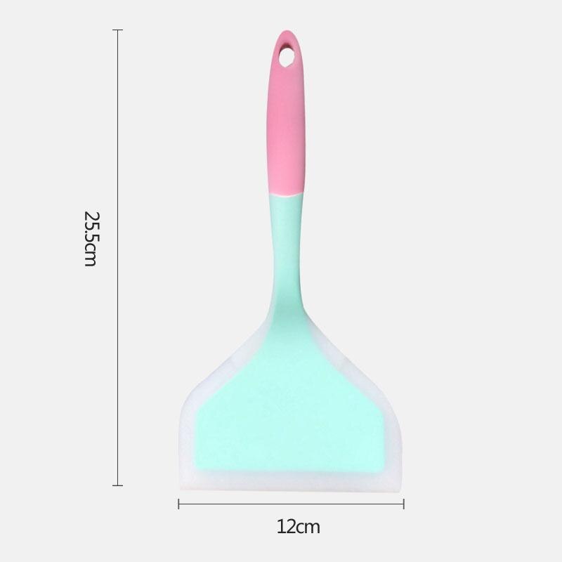 Pro Home Cooking Utensils Silicone Spatulas Beef Meat Egg Kitchen Scraper Wide Pizza Shovel Non-stick Turners Food Lifters