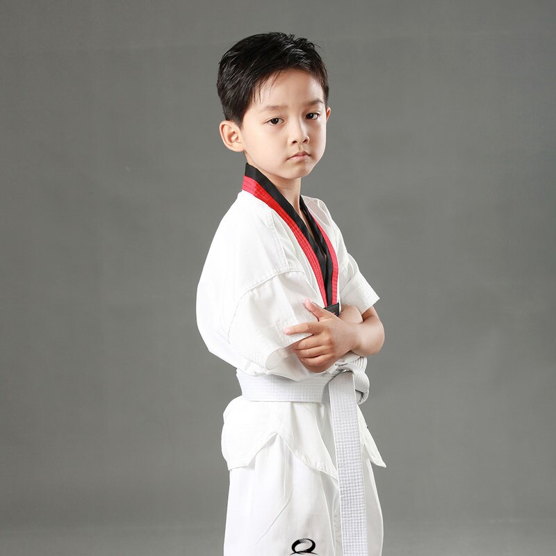 Taekwondo summer dobok adult kids taekwondo uniform white suit for taekwondo training