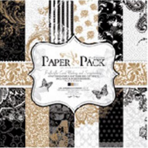 Adorno decorativo con patrón impreso Vintage europeo de 12 "* 12", Fondo de bricolaje para álbum de recortes, adornos de papel para manualidades, álbum de fotos: Style 2 as photo