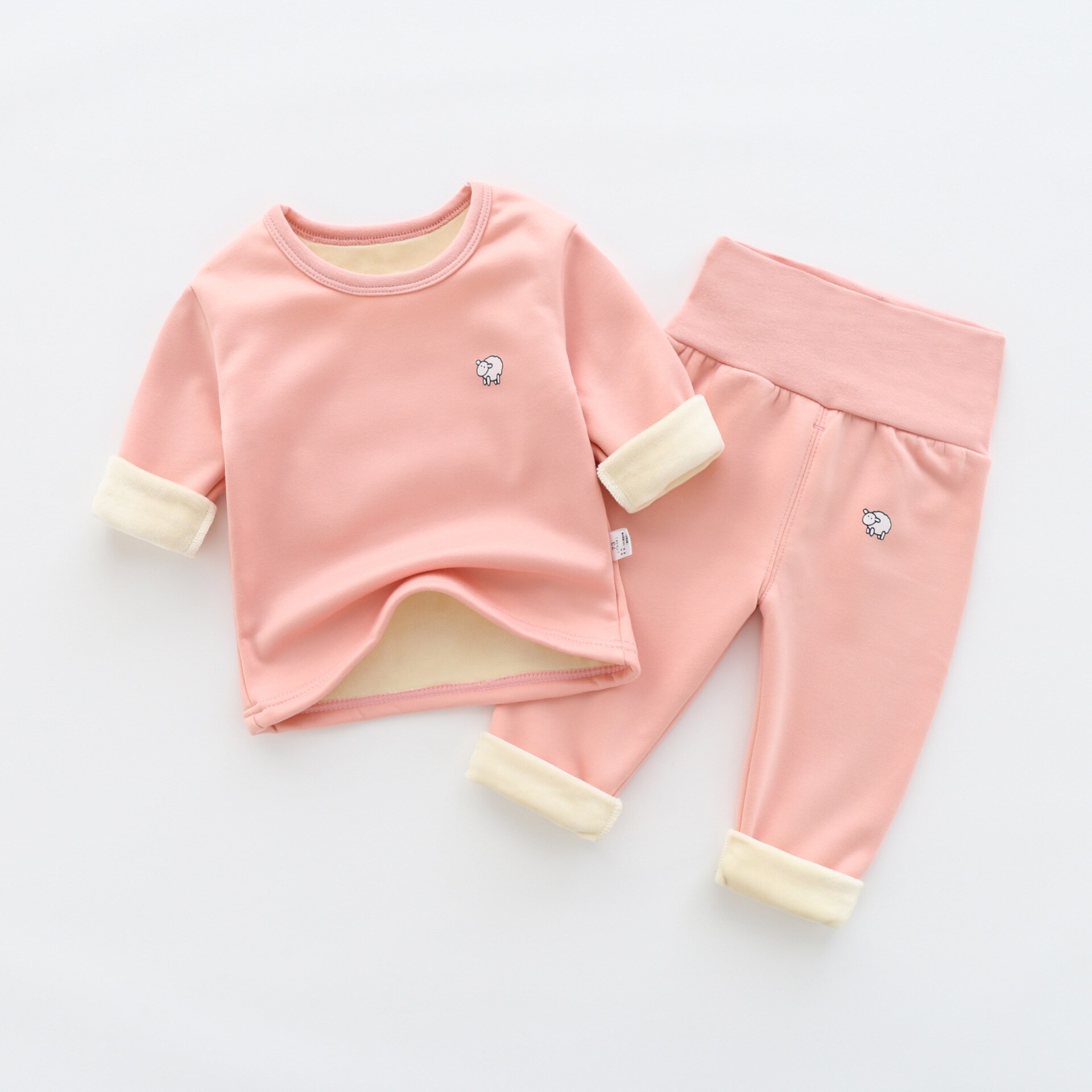 Herfst Baby Nachtkleding Kleding Voor Jongens Winter Baby Boy Kleding Sets 12-4y Warm Ondergoed Set 2Pcs Verdikte Pyjama Voor meisjes: 5 / 24M