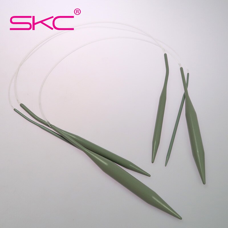 SKC 60cm Circular Knitting Needles 2-8mm Aluminum Porcelain Surface Circular Knitting Needles Crochet Knitting Tool