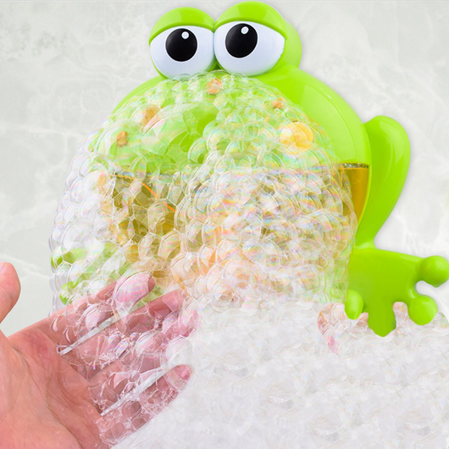 Kids Cartoon Frog Automatic Bubble Soap Machine Maker Toy Music Bath Blower Toys Showers Bathtub Soap Baby Water Play Funny Toys