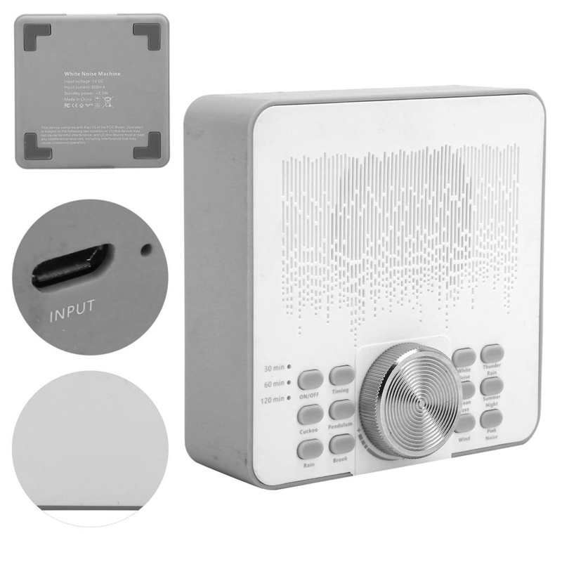 Sleep Aid Machine SMY‑02 Sleeping Sound Therapy Machine Portable Sleep Aid White Noise Machine Black Sound Therapy Machine