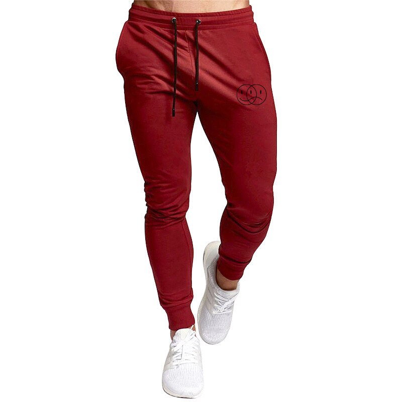 Spring Autumn smile printing Gyms Men Joggers Sweatpants Men's Joggers Trousers Sporting Clothing The: XXL / 1