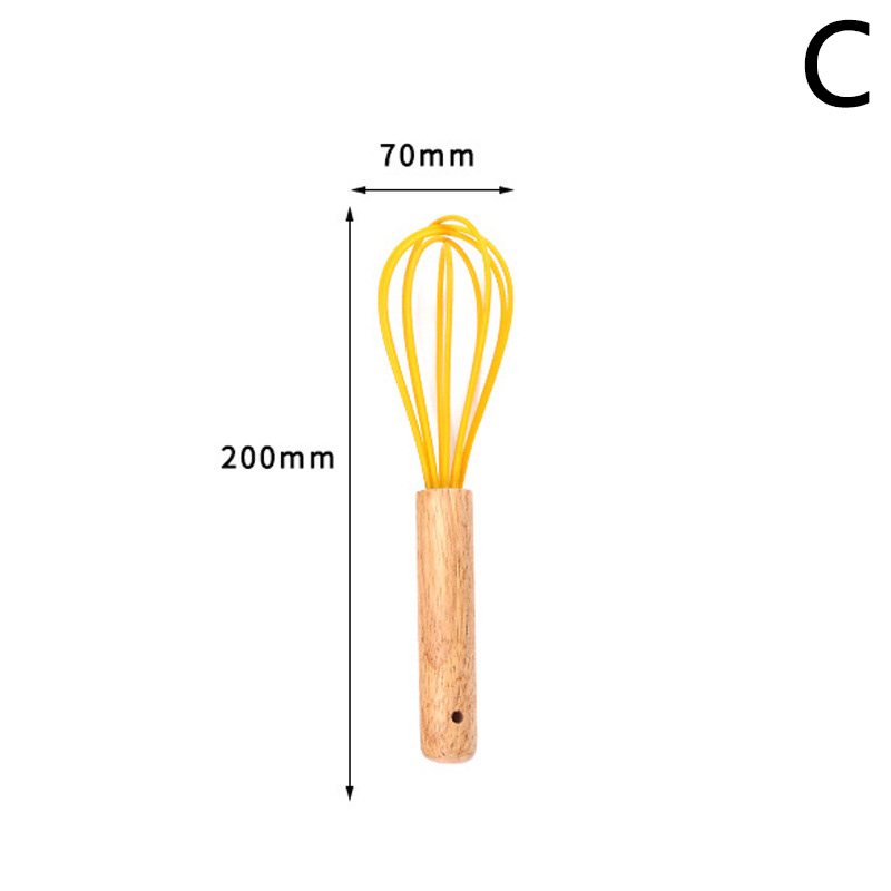 Batteur à œufs manuel, mélangeur à fil pour crème au lait, fouet à œufs avec manche en bois, ustensiles de cuisine, 1 pièces: L Egg Beaters