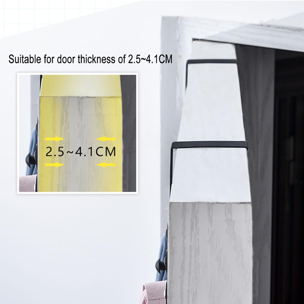 Fleksibel floding håndklædeholder 2 størrelser håndklædeholdere over dør håndklædeholder bar hængende holder badeværelse køkkenskab hyldeholder