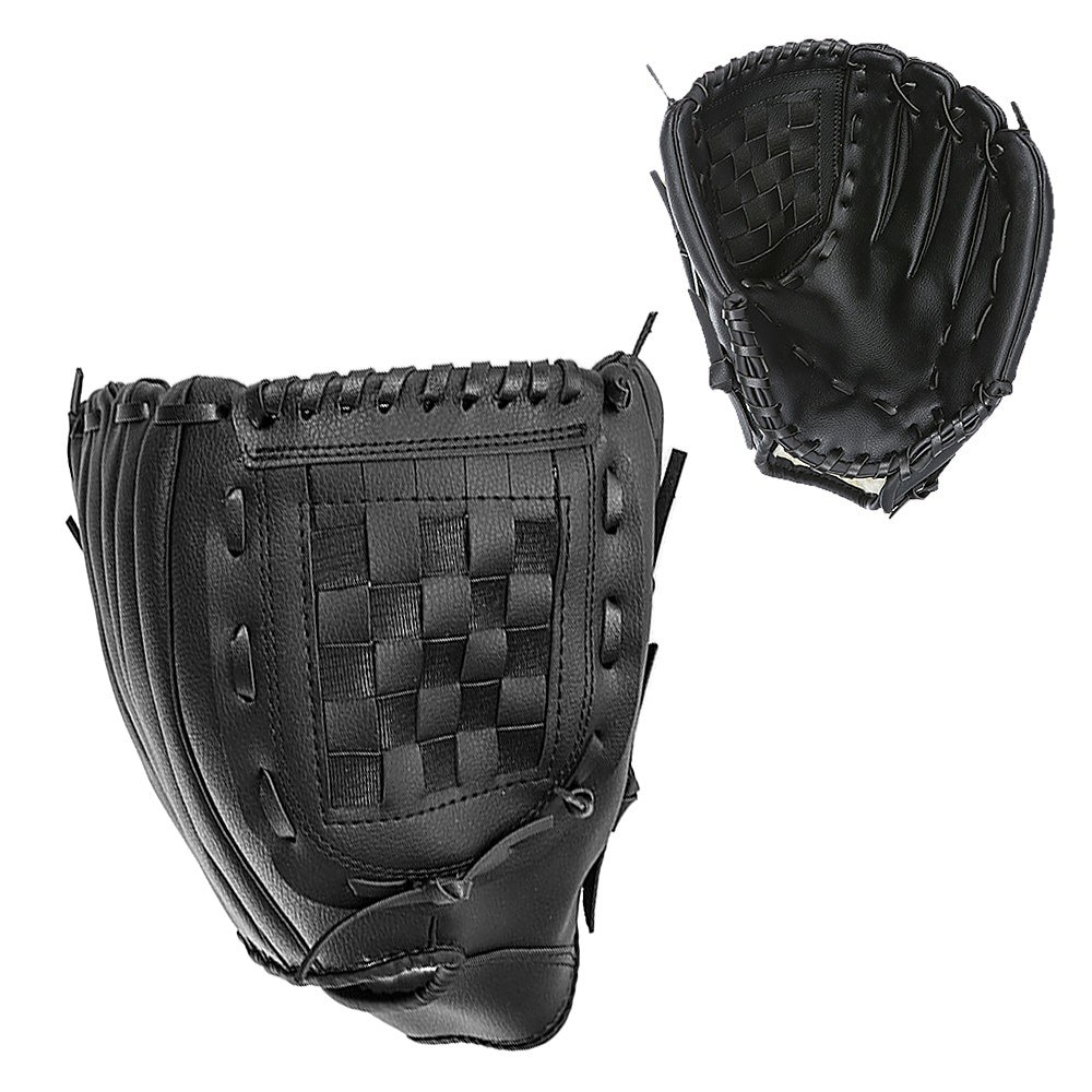 Gants de Baseball pour Sports de plein air 9,5 pouces, équipement de pratique pour Softball: Black / 10.5 in