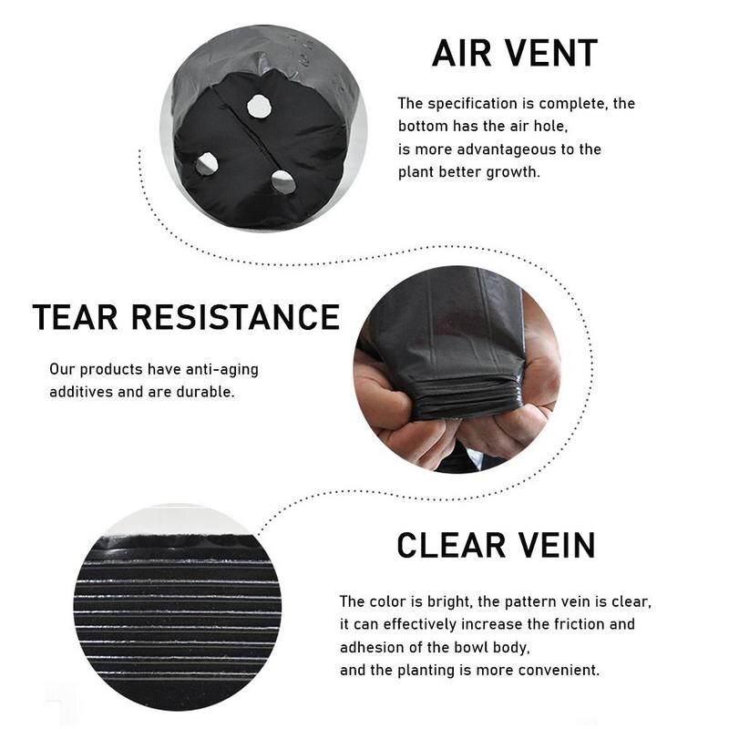10 pz vaso da fiori in plastica per vivaio per piantine da giardinaggio contenitori per fioriere dimensioni multiplo vaso da fiori opzionale