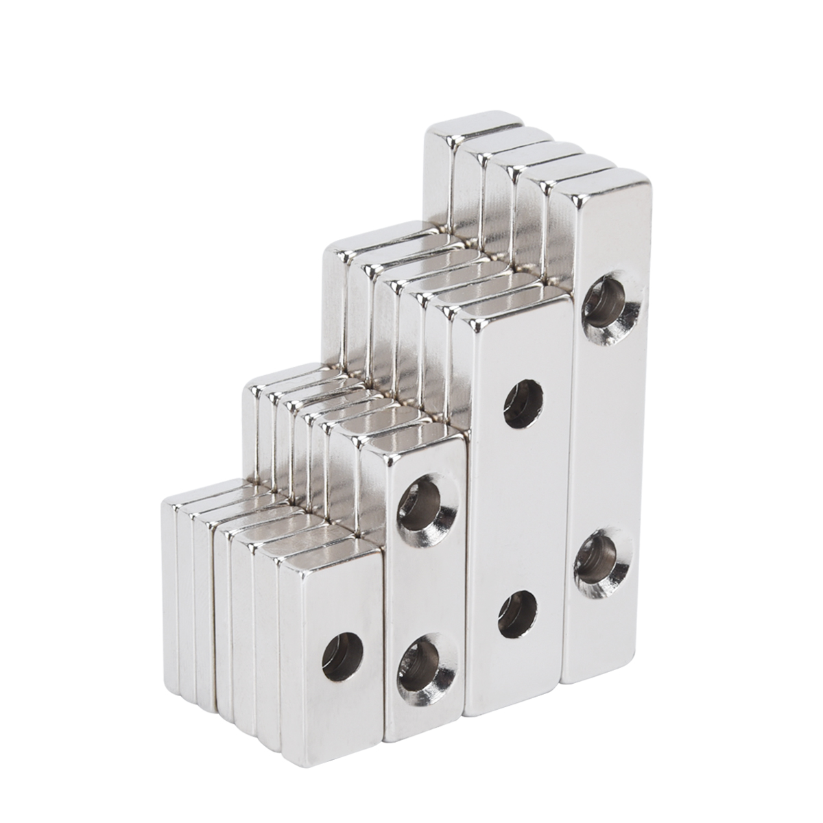Ímã Quadrado do Refrigerador com Furo Escareado Ímãs do Neodímio da Terra Rara para o Escritório Home Decoração Magnética Armazenamento Organização