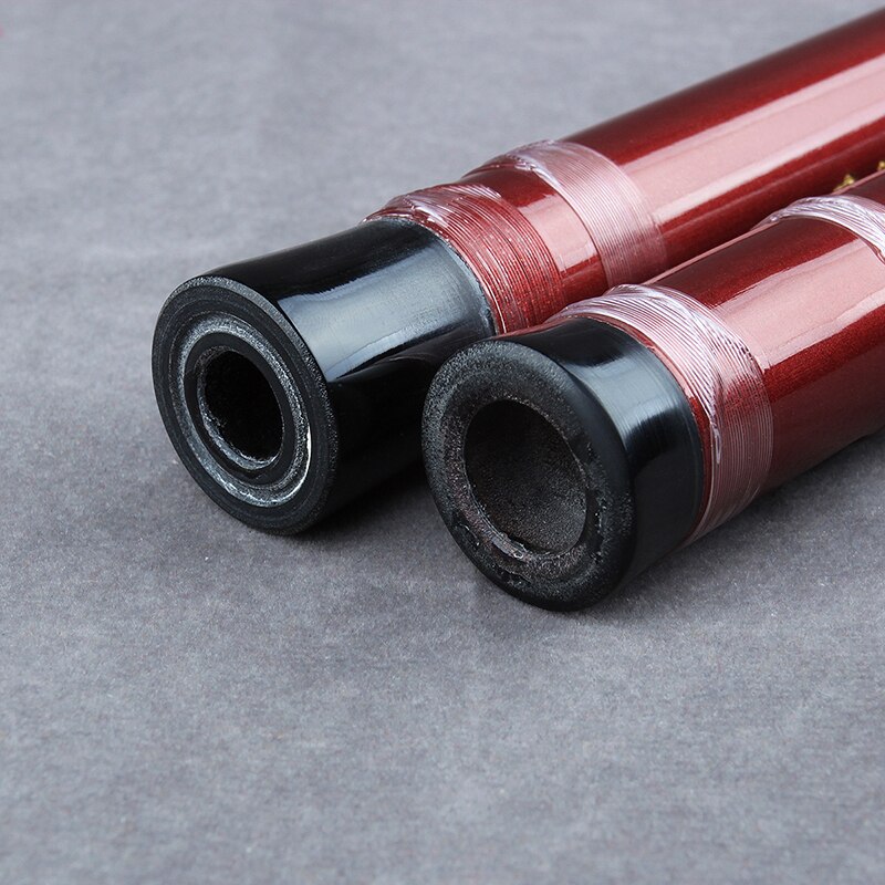 Acabado automático de pintura CDEFG, clave Separable de color vino con línea transparente, instrumento Musical hecho a mano, flauta de bambú Woodwind Dizi
