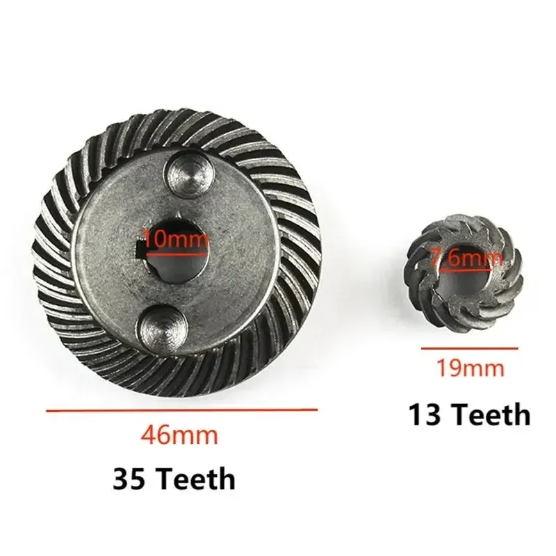 1PC Metall Spirale Kegelrad einstellen Für 9523 Winkel Schleifer Getriebe Polieren Maschine Getriebe Reparatur Teile Energie Werkzeug Zubehör: Gold