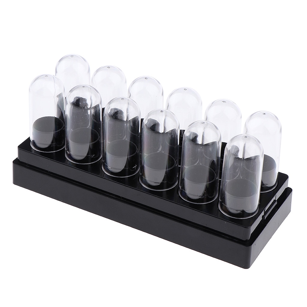 12 Slots Empty Plastic Lip Balm Tubes With Clear Lid Caps For Lipstick, Crayon, Chapstick, Homemade Lip Balm