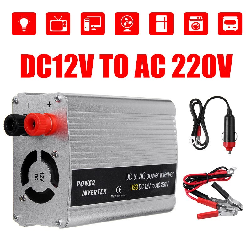 2000w dc 12v til  ac 220v usb bil strøm inverter oplader konverter adapter  dc 12 to ac 220 modificeret sinusbølge transformer