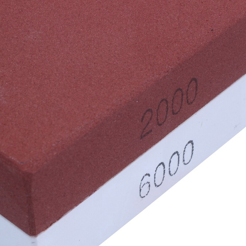 Schleifstein 2-IN-1 Schärfen Stein 240/800 Grit Wasserstein Messer Spitzer, gummi Stein Halter Enthalten & 2000/6000 Gegürtet
