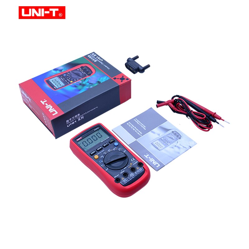 UNI-T UT61A/ UT61B/UT6C/UT6D/UT6E digital multimeter auto range multimetro PC Connect AC DC Voltmeter Ammeter tester+RS232-USB: UT61A