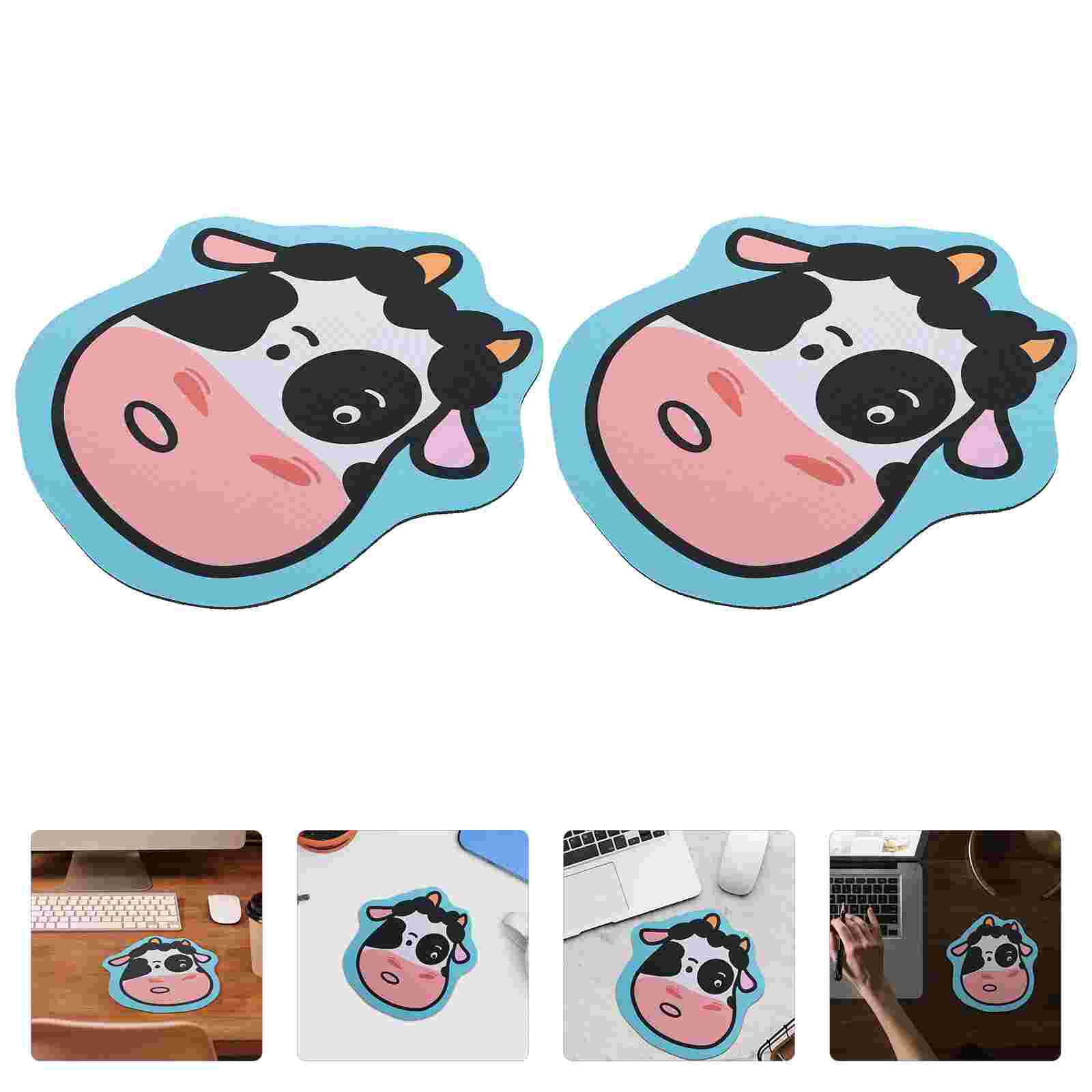 Rubber Pad Office Desk Pad Cartoon Desk Pad Protector Laptop Pad: 24x23cm