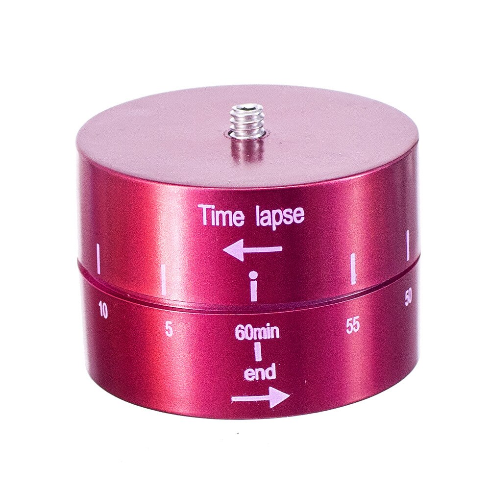 Cabezal de trípode giratorio de 360 grados, temporizador automático, cabeza de trípode para fotografía, retraso de inclinación, Timelapse para Gopro, teléfono móvil: red