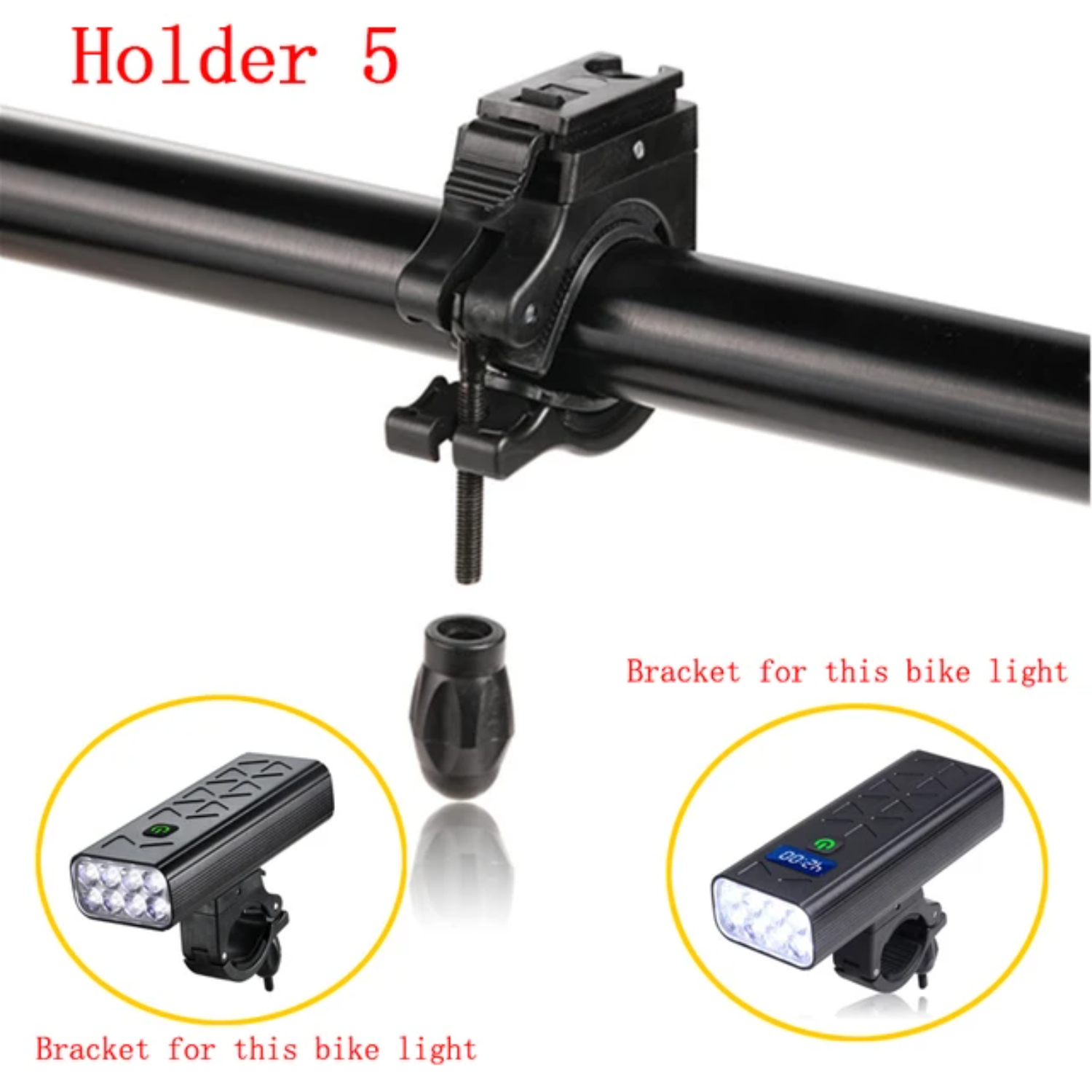 1PC Bike Light Bracket Mount Bike Lamp Support Bicycle Light Holder Bike Accessories Rotation Cycling Bike Flashlight Rack Xoss: Burgundy